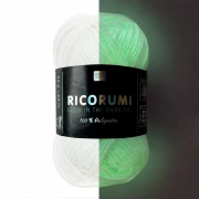 Ricorumi Glow in the Dark Cotton Rico Design Amigurumi - Phosphorescent White x25g