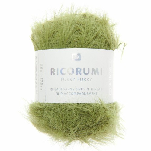 Ricorumi Furry faux fur yarn Furry Rico Design Amigurumi - Olive 018 x25g