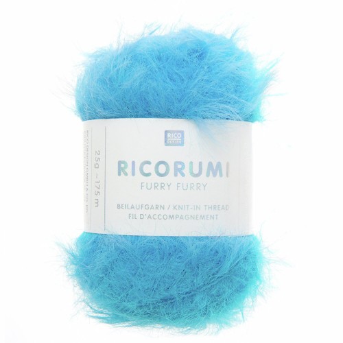 Ricorumi Furry Furry Rico Design Amigurumi faux fur yarn -Sky blue 019 x25g