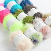 Ricorumi Furry Furry Rico Design Amigurumi faux fur yarn -Sky blue 019 x25g