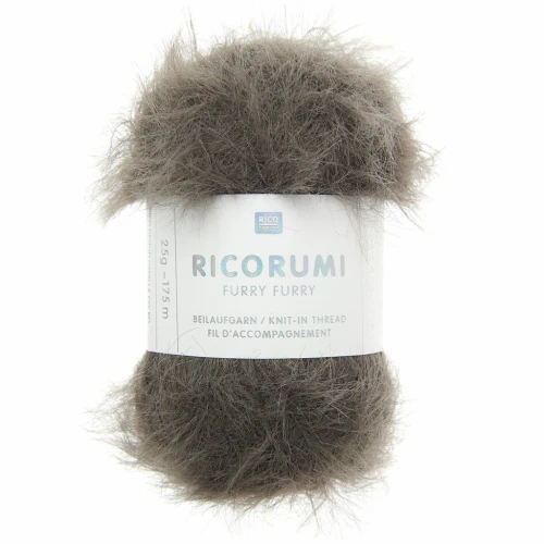 Ricorumi Furry faux fur yarn Furry Rico Design Amigurumi - Taupe 021 x25g
