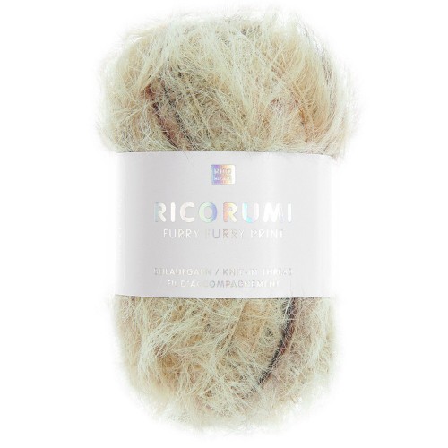 Ricorumi Furry faux fur yarn Furry Rico Design Amigurumi - Print Beige x25g