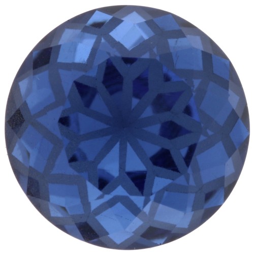 Aurora A1088L Lotus 14 mm Round Cabochon - Sapphire x1