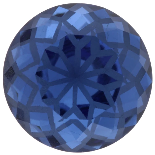 Aurora A1088L Lotus 14 mm Round Cabochon - Sapphire x1