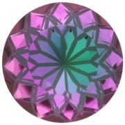 Aurora A1088L Lotus 14 mm Round Cabochon - Heliotrope Crystal x1