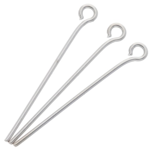 Round head nails 25x0.7 mm - Silver x 25