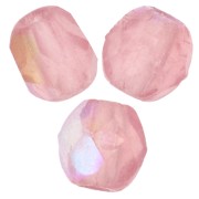 2 mm Facets - Milky Pink AB x50