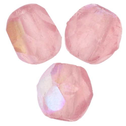 2 mm Facets - Milky Pink AB x50