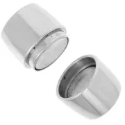 Magnetic cord clasp 10 mm - Stainless steel 361L x1