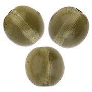 Round Czech glass beads 8 mm - Smoky Quartz x20