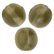 Round Czech glass beads 8 mm - Smoky Quartz x20