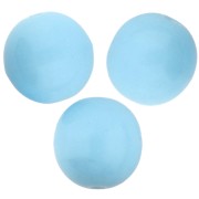 Round Czech glass beads 8 mm - Opaque Sky Blue x20