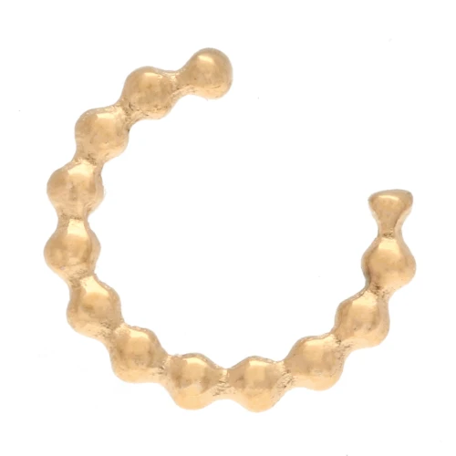Ear cuff - Bague d'oreille mini boule 10 mm - Stainless steel 304 Gold x1