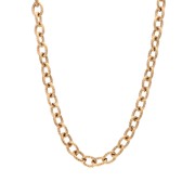 Trace collar 6 mm - Stainless steel 304 gold plated x45cm