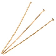 Flat head nails 50x1 mm - 304 Gold stainless steel x10