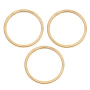 Closed rings 12x0.8 mm - Stainless steel 316L Gold x8