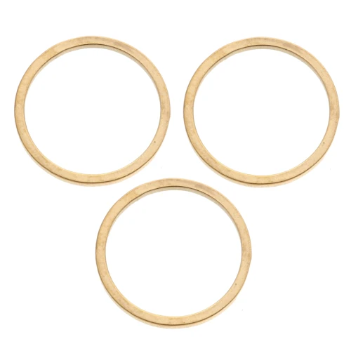 Closed rings 12x0.8 mm - Stainless steel 316L Gold x8