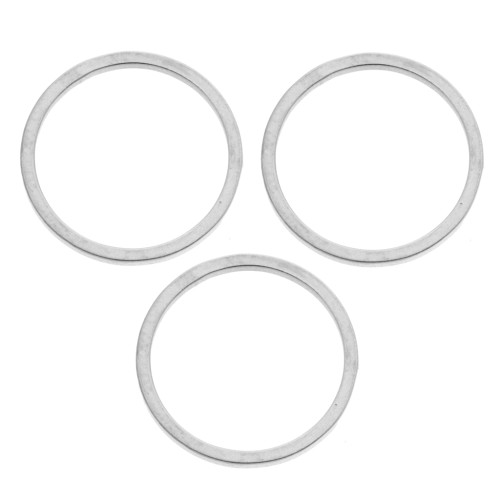 Closed rings 12x0.8 mm - 316L stainless steel x8