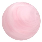 12 mm round cabochon in translucent resin - Light pink marbled x1