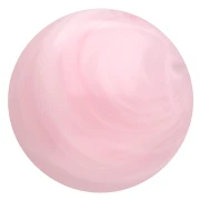 12 mm round cabochon in translucent resin - Light pink marbled x1