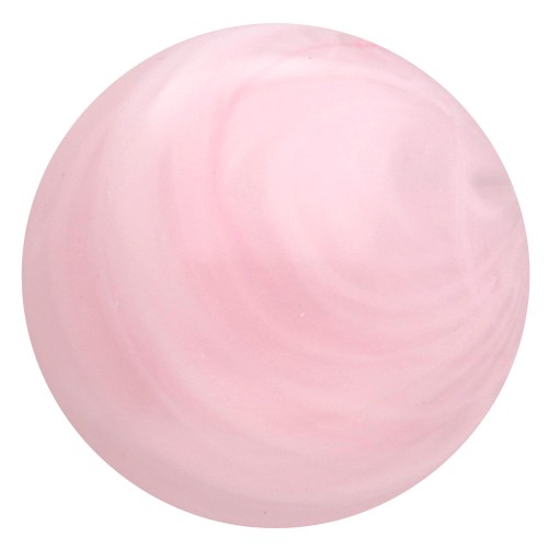 12 mm round cabochon in translucent resin - Light pink marbled x1