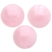 12 mm round cabochon in translucent resin - Light pink marbled x1