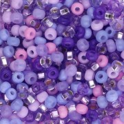 Preciosa Seed beads 8/0 3 mm - Mix Lilac x20g|raw }}
