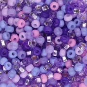 Preciosa Seed Beads 8/0 3 mm - Lilac Mix x20g