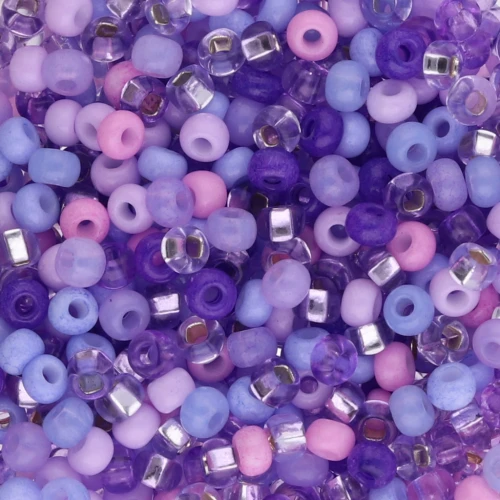 Preciosa Seed Beads 8/0 3 mm - Lilac Mix x20g