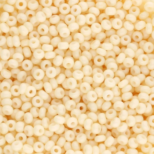 Preciosa Seed Beads 11/0 2 mm - Solgel - Beige Dyed Chalkwhite x20g