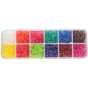 Seed beads assortment 6/0 4 mm - Intensive Colours x200g|raw }}