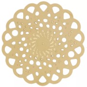 Gift - Openwork rosette spacer 12 mm - Stainless steel 316L Gold x1