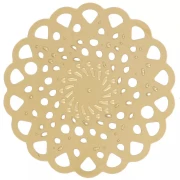 Gift - Openwork rosette spacer 12 mm - Stainless steel 316L Gold x1