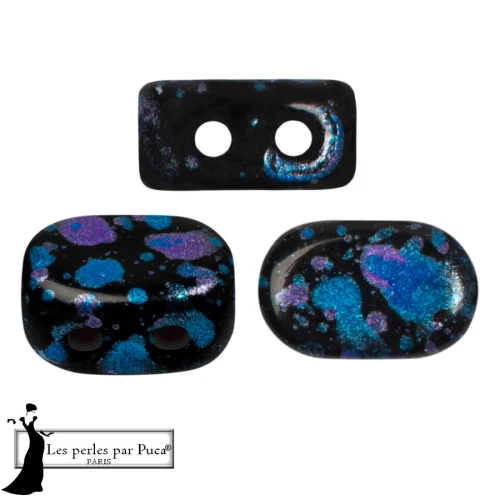 Lipsi® glass beads by Puca® 4x6 mm - Enamel Blue x10g
