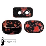 Lipsi® glass beads by Puca® 4x6 mm - Enamel Red x10g