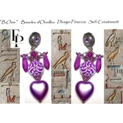 Glass Daggers beads 5x16 mm - Transparent Constellation Rose Fuchsia x25