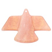 25x35.5 mm Acetate Eagle Pendant - Marbled Peach Gold Glitter x1|raw }}