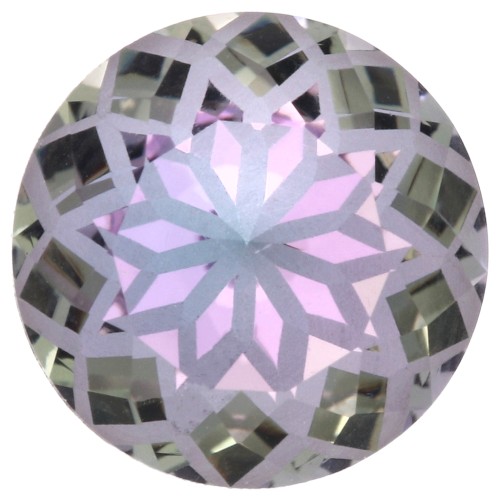 Aurora A1088L Lotus 10 mm Round Cabochon - Crystal Vitrail Light x1