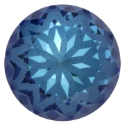 Aurora A1088L Lotus 10 mm Round Cabochon - Crystal Bermuda Blue x1