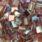 Miyuki Tila Beads 5x5x1.9 mm TL-55019 - Crystal Brown Rainbow x10g