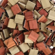 Miyuki Tila Beads 5x5x1.9 mm TL-55046 - Black California Gold Rush Mat x10g