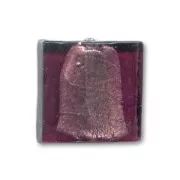 Silver foil squares 20mm Amethyst x4