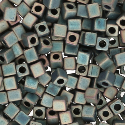 Miyuki Cubes 3 mm SB3-2008 - Mat Metallic Patina Iris x10g