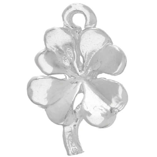 Clover charm 15x11 mm - 925 Sterling Silver x1