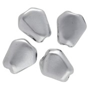 Irregular nugget bead 13x11 mm - Aged silver x1