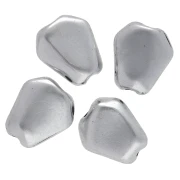 Irregular nugget bead 13x11 mm - Aged silver x1