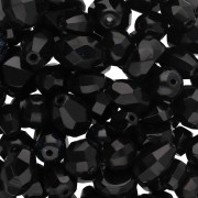 Bohemian beads assortment - Mix faceted beads - Black x50g|raw }}