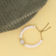 Clasp adjustable chain venitienne 80mm open ring Stainless steel 316L Gold x1