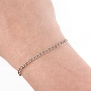 Rombo 3 mm mesh chain - 316L stainless steel x1m