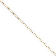 Rombo 3 mm mesh chain - Gold-plated 316L stainless steel x50cm